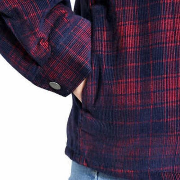 Soho Threads Ladies' Corduroy Hooded Shirt Jacket - Picture 4 of 6